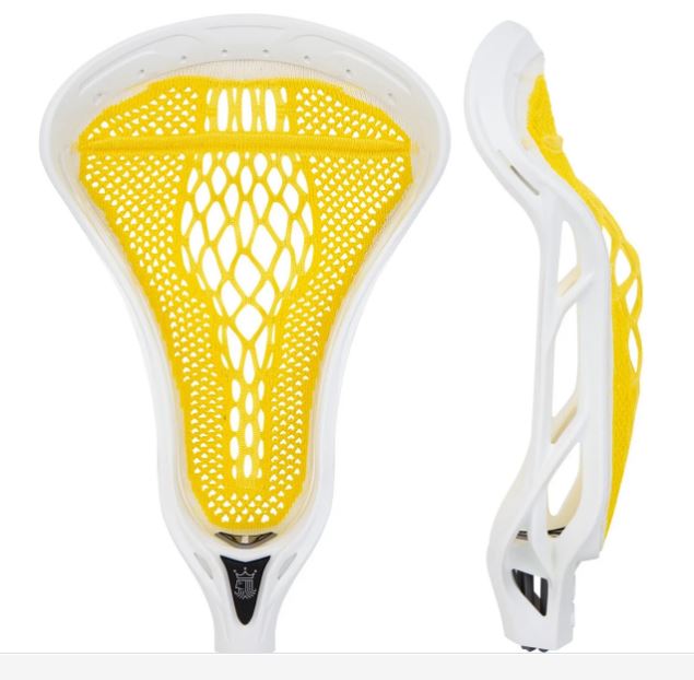 Brine Dynasty Warp Pro White/Yellow 42" Attack New Women's Lacrosse Stick