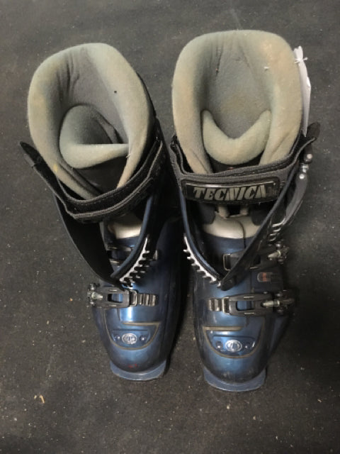 Load image into Gallery viewer, Technica Blue Size 285mm Used Downhill Ski Boots
