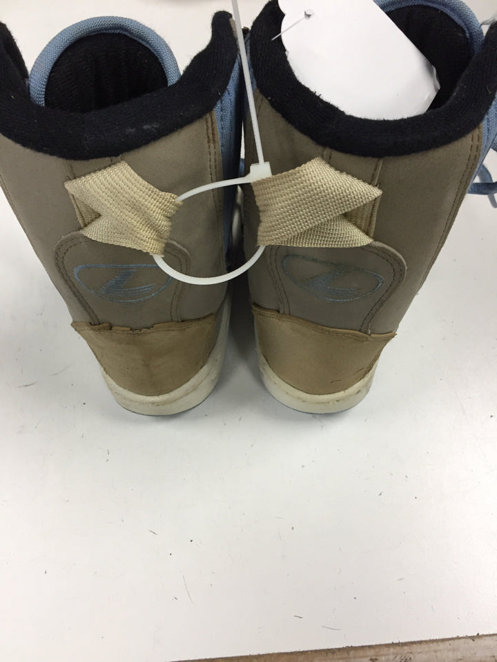 Load image into Gallery viewer, lamar Hetzel Lite grey/blue Womens Size Specific 4 Used Snowboard Boots
