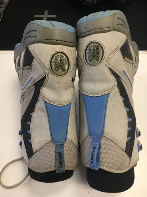 Used Lamar Demon Grey/Black/Blue Womens Size 7 Snowboard Boots