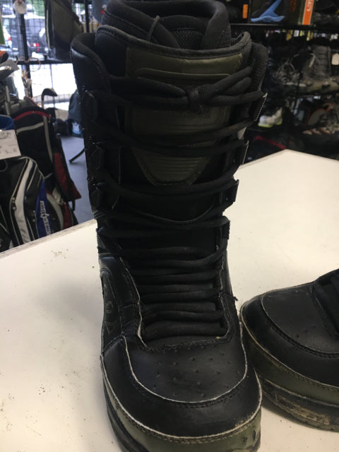 Load image into Gallery viewer, thirtytwo Exus Black/Green Womens Size Specific 7 Used Snowboard Boots
