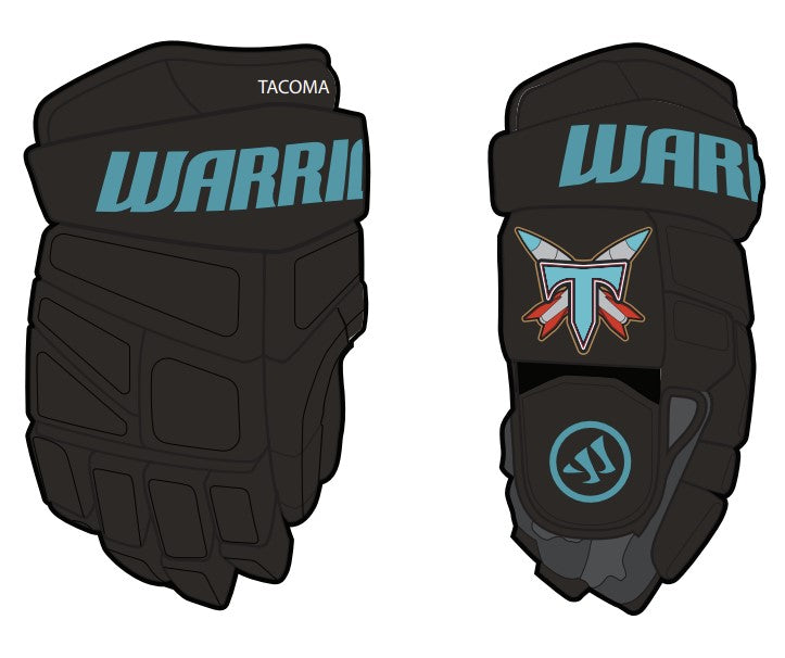 Load image into Gallery viewer, Tacoma Rockets Warrior Hockey Gloves
