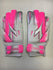 Diadora Mago Pink/White Adult 9 New Soccer Goalie Gloves