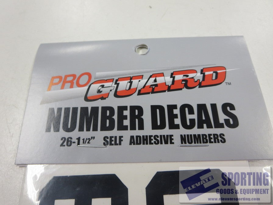 ProGuard Black New Number Decals