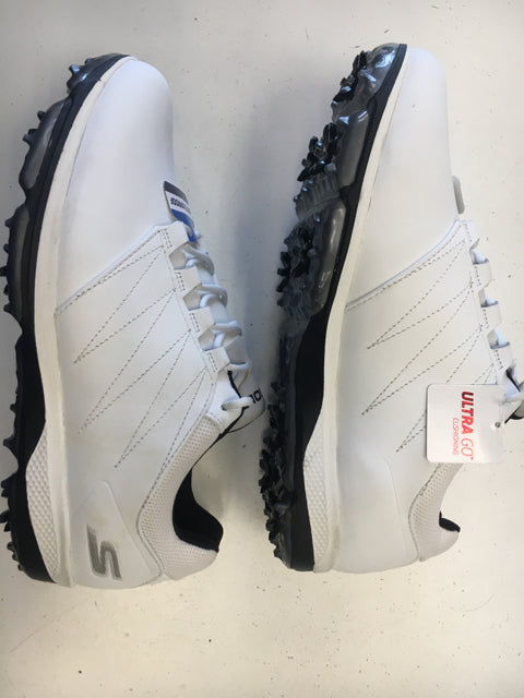 Load image into Gallery viewer, Skechers White GoGolf Mens Size Specific 9.5 Slightly Used Golf Shoes
