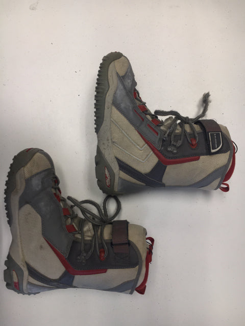 Load image into Gallery viewer, Used Salomon IVY Red/Grey/Cream Womens Size 4 Snowboard Boots
