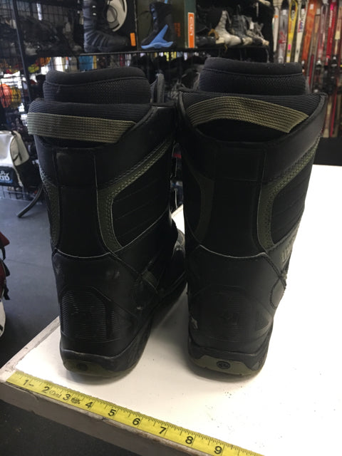 Load image into Gallery viewer, thirtytwo Exus Black/Green Womens Size Specific 7 Used Snowboard Boots
