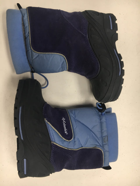 Load image into Gallery viewer, Used Columbia Bugabarn Too Blue/Black/Purple JR Size Specific 13 Boots
