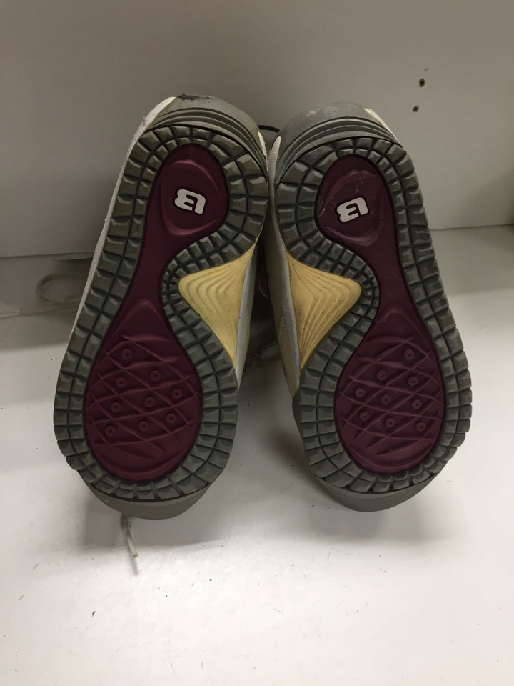 Burton Ruler Beige/Purple Womens Size Specific 7 Used Snowboard Boots
