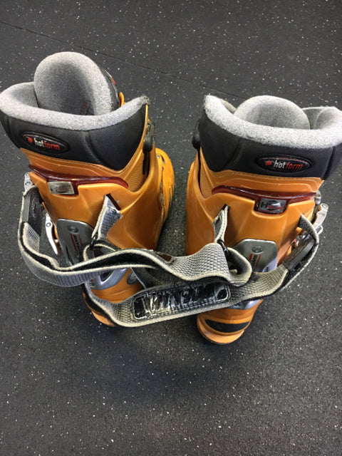 Load image into Gallery viewer, Technica Icon Orange Size 8.5 Used Downhill Ski Boots
