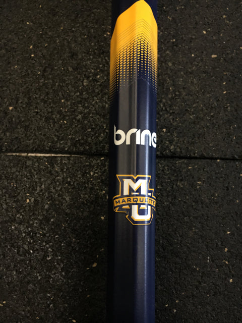 Load image into Gallery viewer, New Brine Dynasty Comp Navy/Yellow Attack Women&#39;s Lacrosse Shaft
