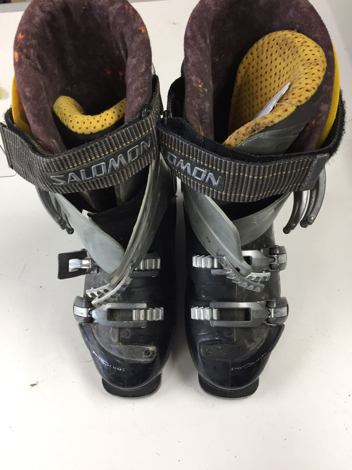 Salomon EXPS Black/Grey Size 27 Used Downhill Ski Boots