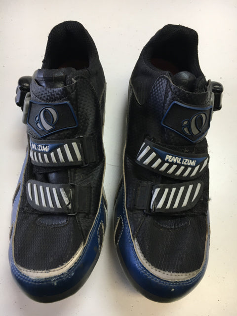Used Pearl Izumi Black/Blue Sr 39 / 6.5 Road Biking Shoes