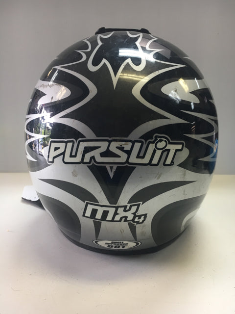 Pursuit MX4 Black/Grey Medium Used Motocross helmet