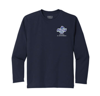 Sno-King Jr Tbirds Long Sleeve (Small Logo) Performance Tee