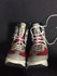 Used Sims Red/Grey/Yellow Junior Size 5 Snowboard Boots