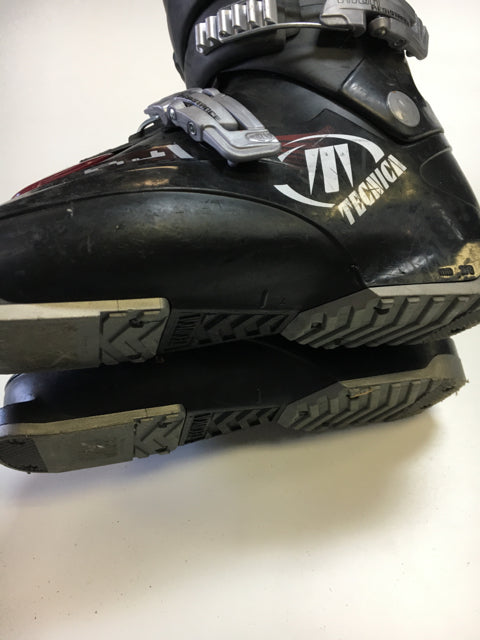 Load image into Gallery viewer, Used Tecnica RJ  Black/Red/Silver Size 6/24.0 Downhill Ski Boots
