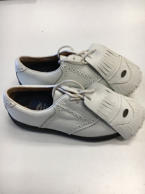 Load image into Gallery viewer, Used Callaway White Mens Size Specific 8 Golf Shoes
