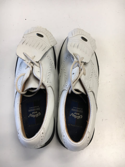 Load image into Gallery viewer, Used Callaway White Mens Size Specific 8 Golf Shoes
