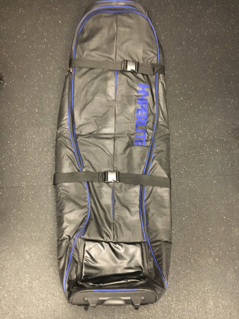 Load image into Gallery viewer, Hyperlite Pro Wheeled Black/Blue 58&quot; Demo New Wakeboard Bag
