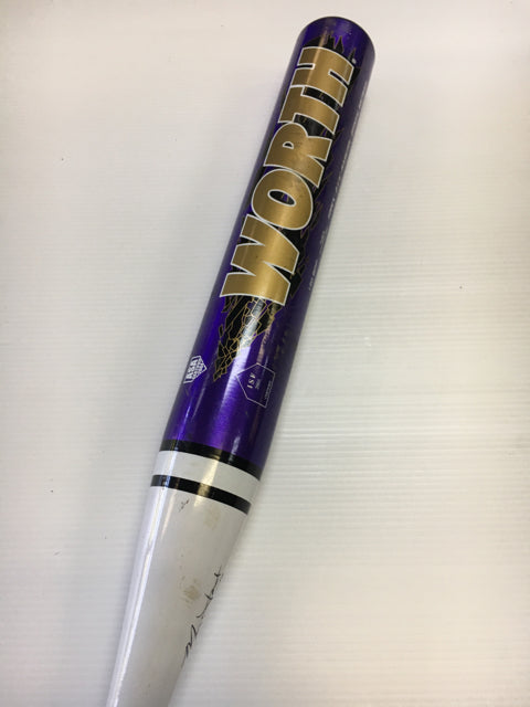 Load image into Gallery viewer, Worth Prodigy FPPCX Purple/White 30&quot; Drop -11 Used Fastpitch Bat
