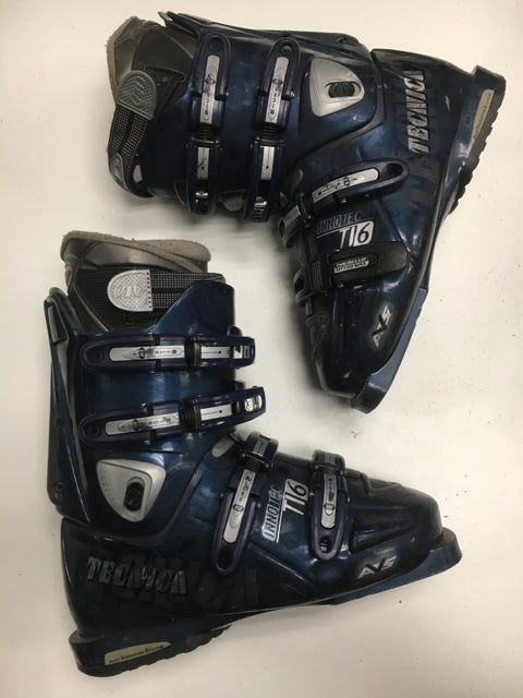 Load image into Gallery viewer, Used Technica Ti 6 Blue Size 7.5 Downhill Ski Boots
