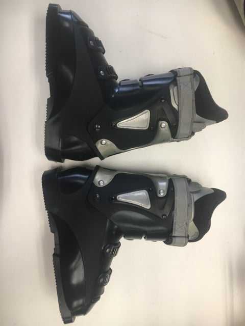 Load image into Gallery viewer, Lange GX8 Used Black/Silver Womens Size Specific 5 282mm Ski Boots
