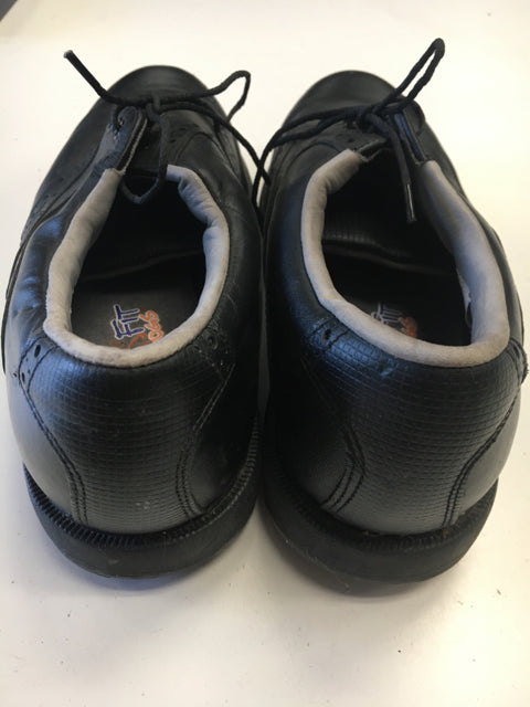 Load image into Gallery viewer, FootJoy FitDogs Black Mens Size Specific 8 Used Golf Shoes
