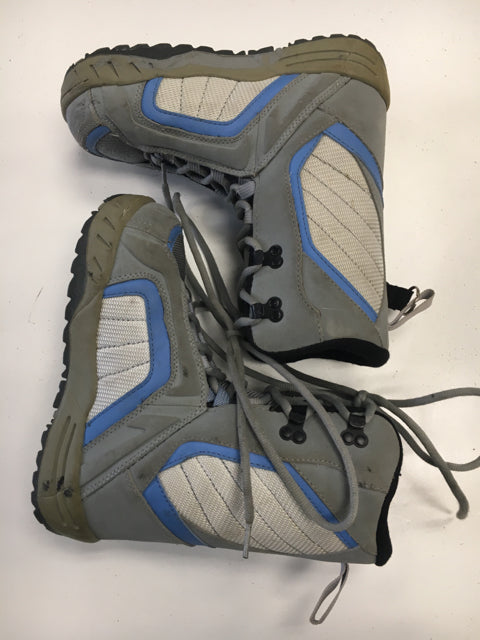 Load image into Gallery viewer, Used lamar Justice grey/blue Womens Size 5 Snowboard Boots
