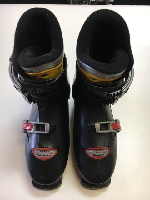 Load image into Gallery viewer, Used Nordica Super 0.3 Black/Red/Yellow Size 25.5 Downhill Ski Boots
