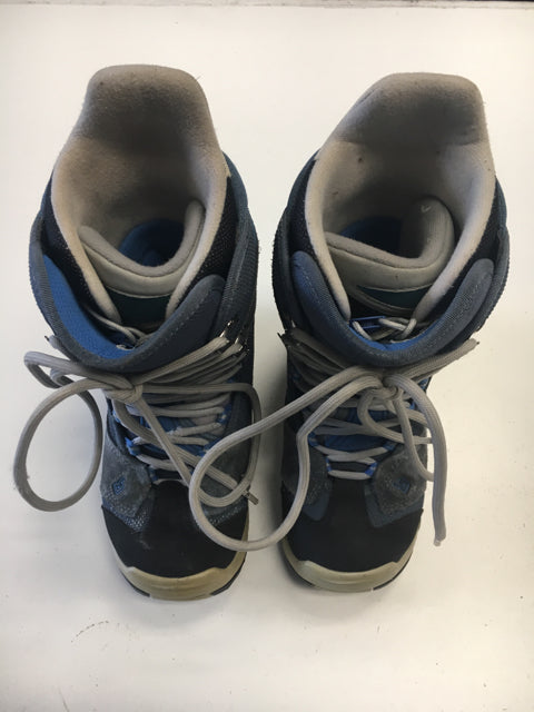 Used Burton Ruler Blue/Grey Womens Size 6.5 Snowboard Boots
