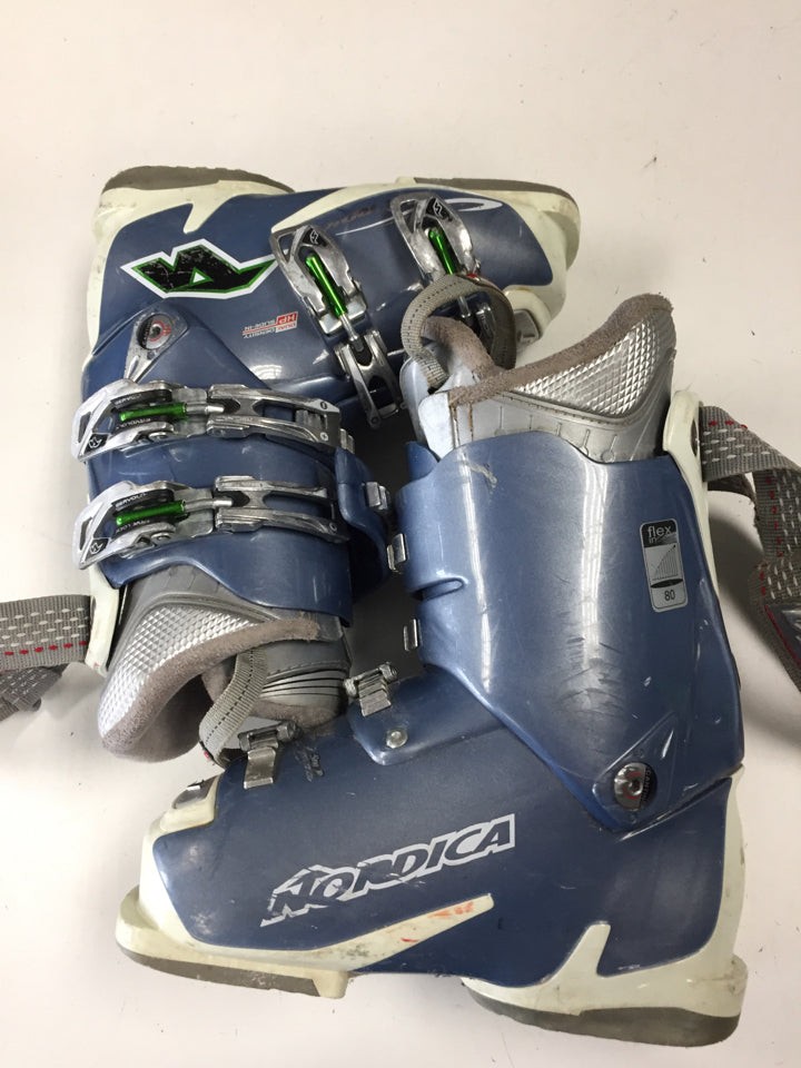 Nordica Olympia SM8 Blue/White Size 275mm Used Downhill Ski Boots