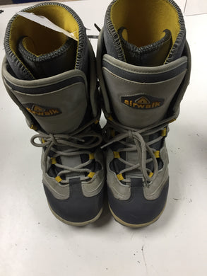 Airwalk CYM Grey/Yellow Mens Size Specific 6 Used Snowboard Boots