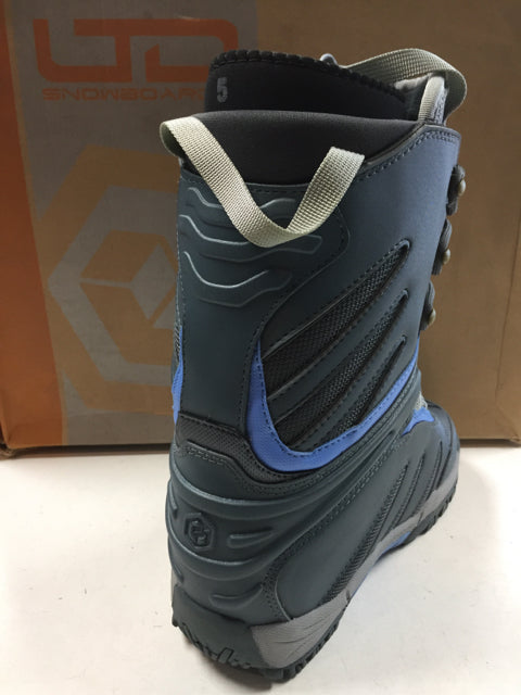 Load image into Gallery viewer, LTD Freedom grey/blue Womens Size Specific 5 New Snowboard Boots
