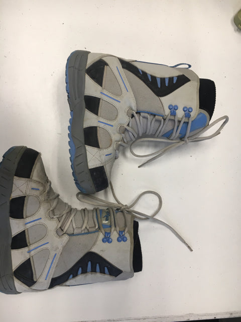 Load image into Gallery viewer, Used Lamar Demon Grey/Black/Blue Womens Size 7 Snowboard Boots
