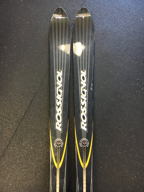 Load image into Gallery viewer, Used Rossignol CUT Ten.Four Navy/Yellow Length 170cm Downhill Skis w/Bindings
