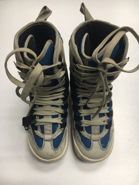 Used Liquid grey/blue Mens Size 7 Snowboard Boots