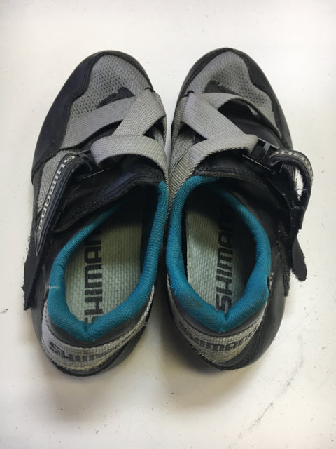 Shimano SH-A 070 Grey/Teal Womens 36 Used Biking Shoes