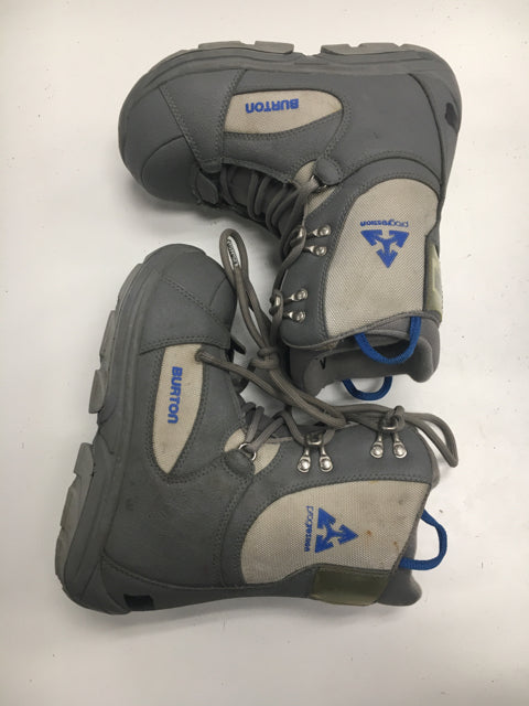 Load image into Gallery viewer, Used Burton Progression Grey Kids Size 5 Snowboard Boots
