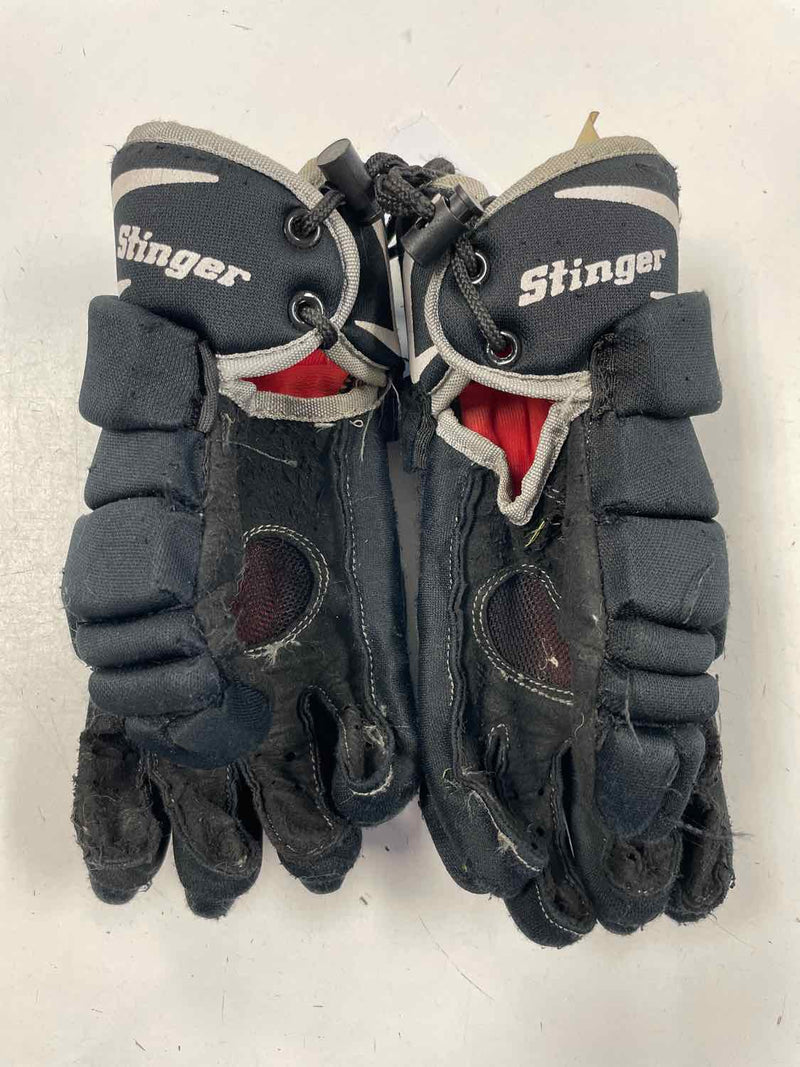 Load image into Gallery viewer, STX Stinger Black/Orange Size 12&quot; Used Lacrosse Gloves
