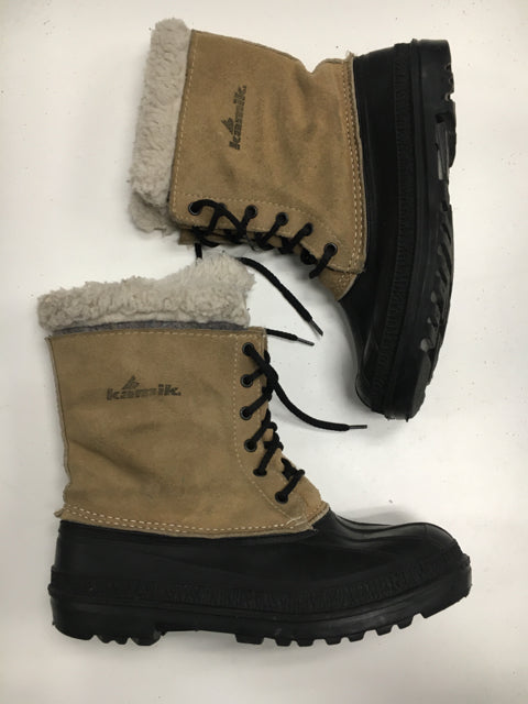 Load image into Gallery viewer, Used kamik Tan/Black Adult Size 6 Winter Boots
