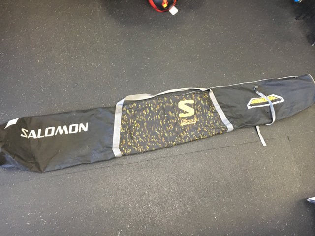 Load image into Gallery viewer, Salomon S Force Black/Orange Size Dimensions 80&quot; x 10&quot; Used Downhill Ski Bag
