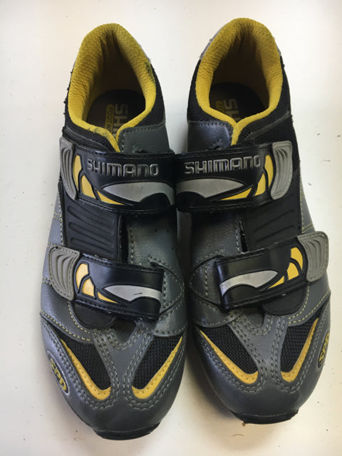 Load image into Gallery viewer, Used Shimano SR 7 MTB Biking Shoes w/ SPD cleats
