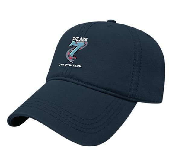 The 7th Man We Are 7 New Navy Size Adjustable Hockey Hat