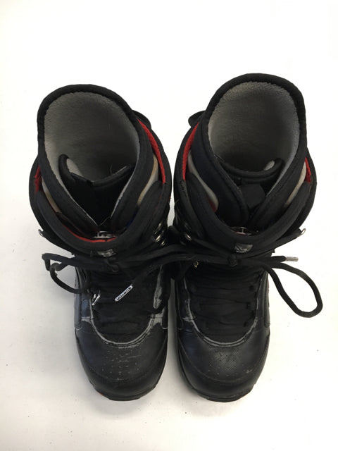 Load image into Gallery viewer, Burton MOTO Black/Red Womens Size 7 Used Snowboard Boots
