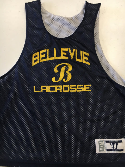 Used Warrior Bellevue Lacrosse Blue/White Sr S/M Lacrosse Jersey