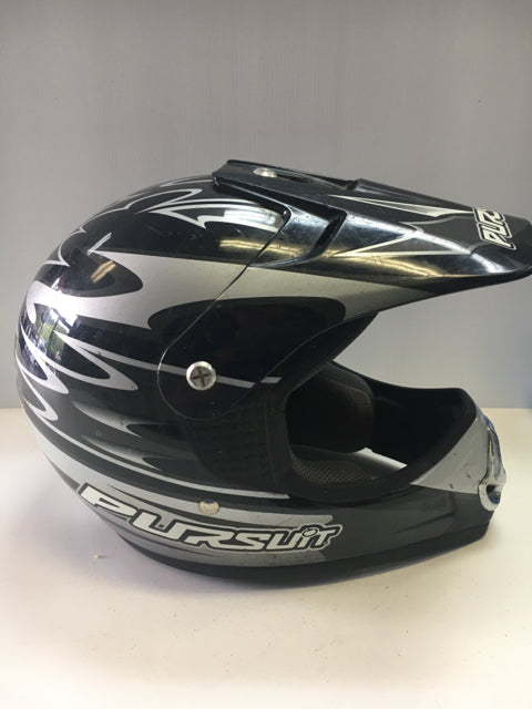 Pursuit MX4 Black/Grey Medium Used Motocross helmet