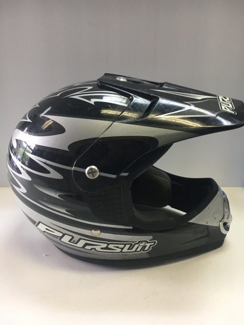 Load image into Gallery viewer, Pursuit MX4 Black/Grey Medium Used Motocross helmet
