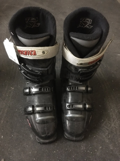 Load image into Gallery viewer, Tecnica TC3 Black Size 310mm Used Downhill Ski Boots
