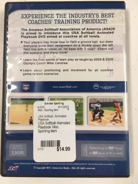 USA Softball Animated Playbook Misc. Sporting item